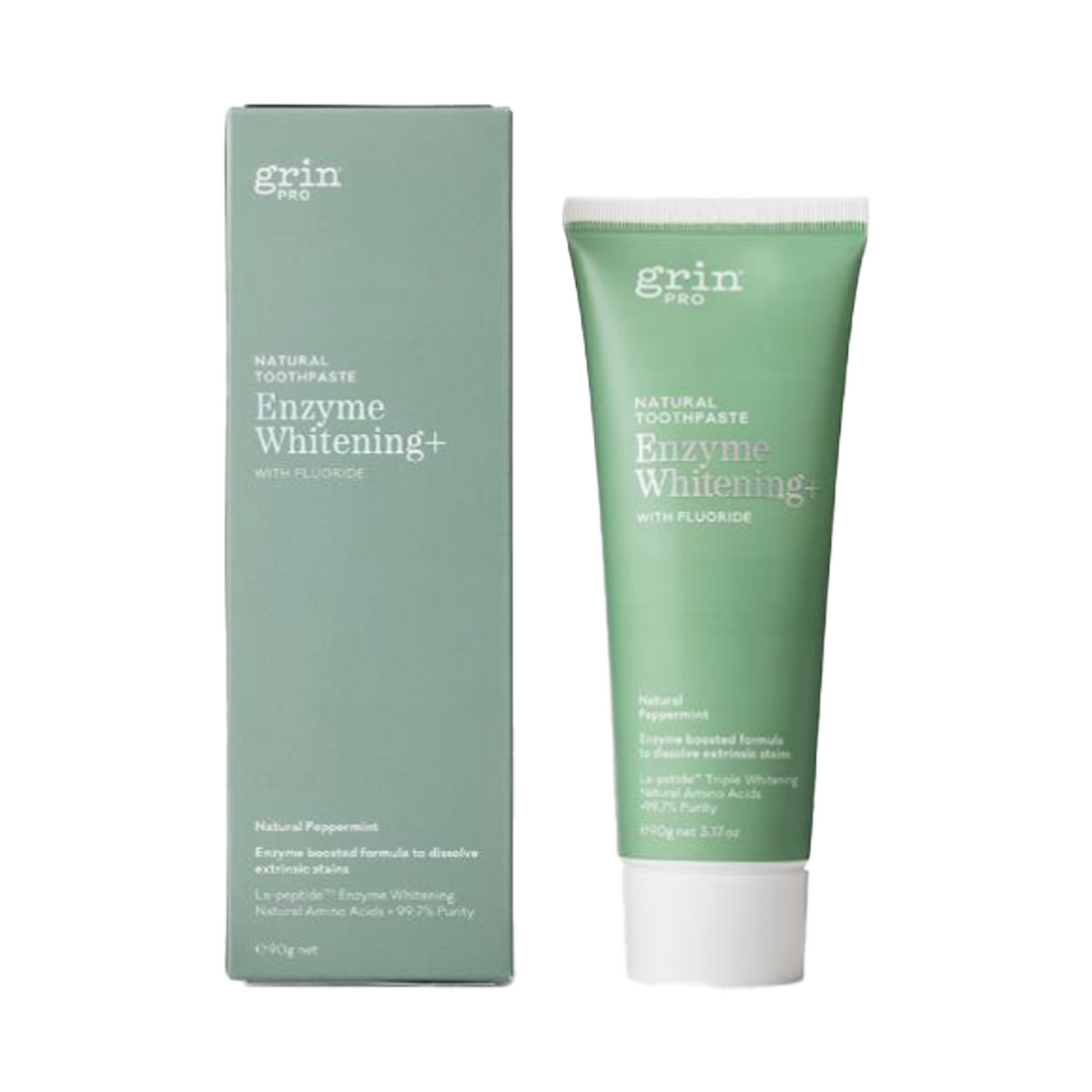 Grin ProEnzyme Whitening Toothpaste with Fluoride 90g OralCarePlus