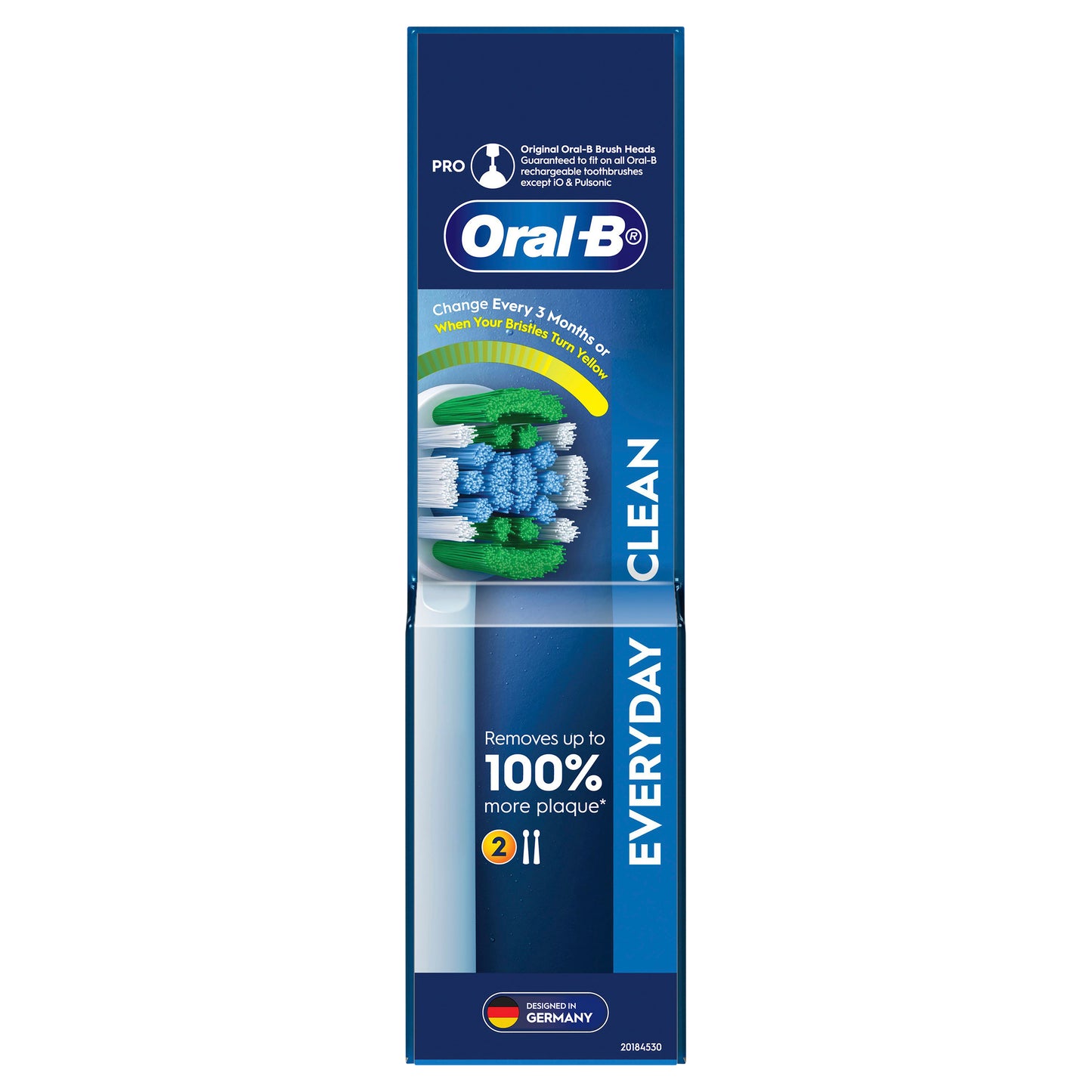 ORAL B Everyday Refill Brush Head Pack of 2