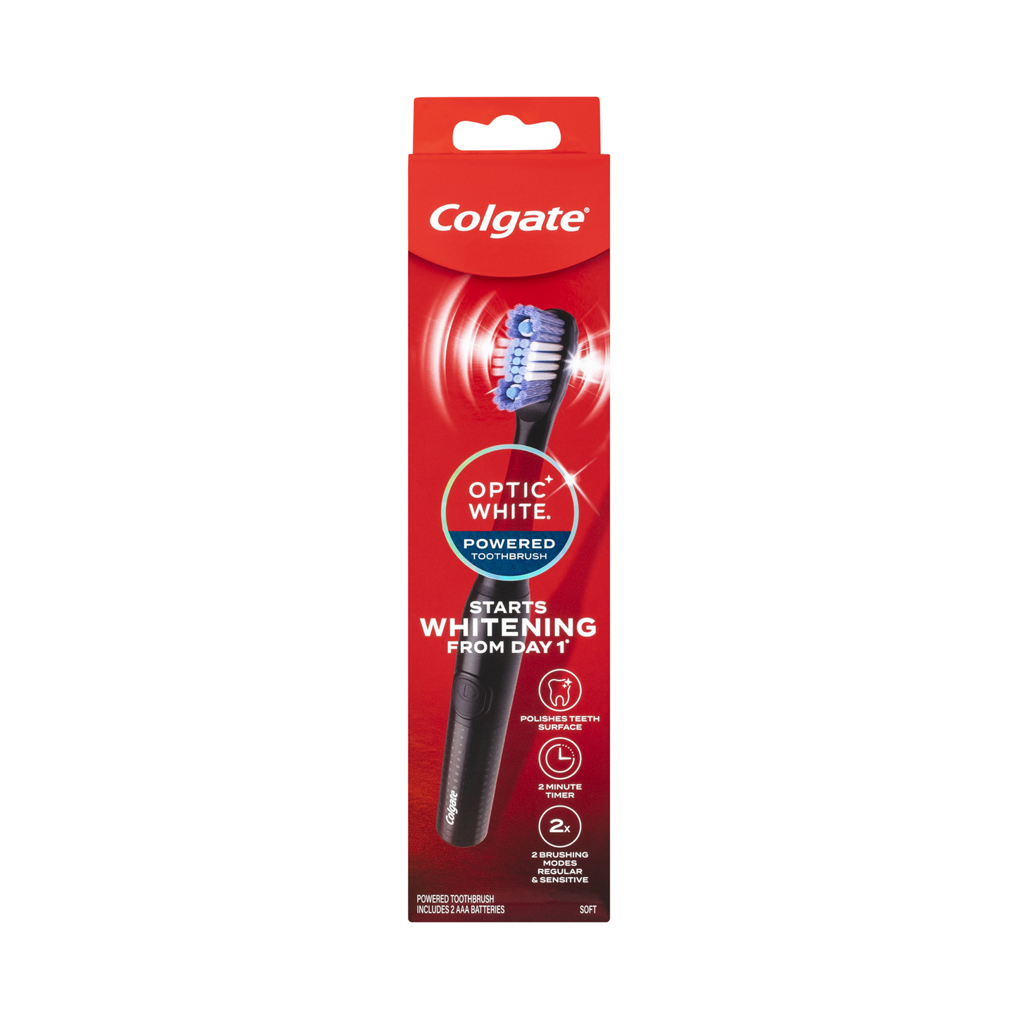 Colgate Optic White Powered Toothbrush - Soft