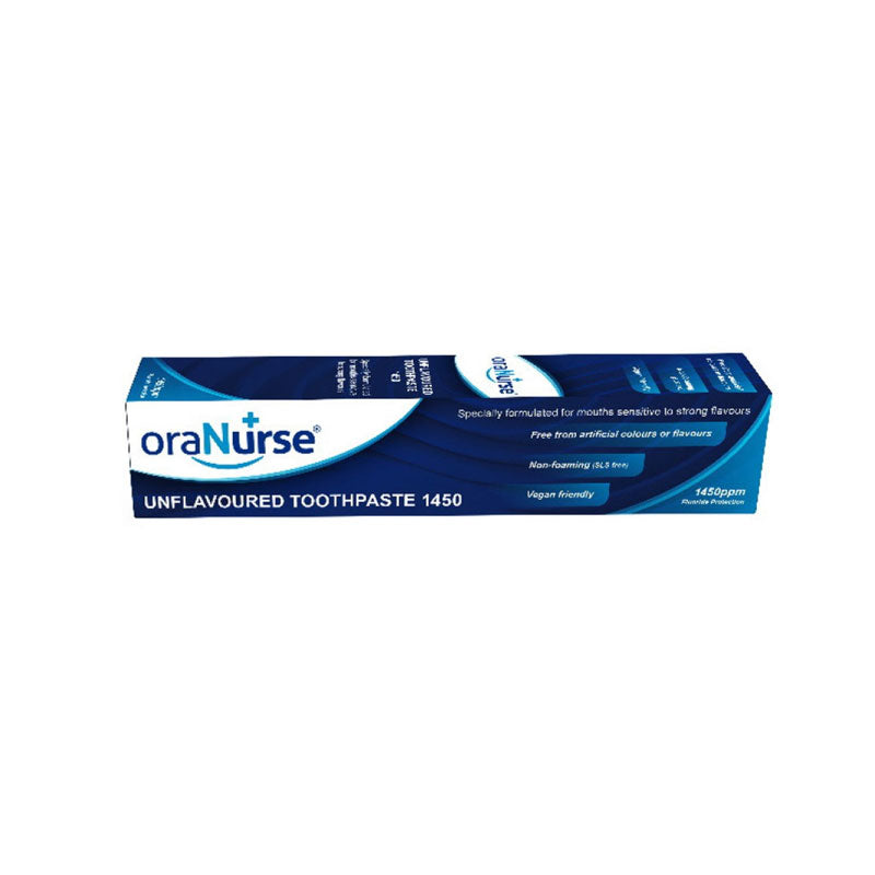 oraNurse Unflavoured Toothpaste 1450ppm 50ml-oralcareplus.co.nz