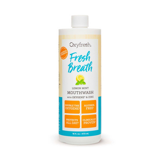 Oxyfresh Fresh Breath Lemon Mint Mouthwash 473ml