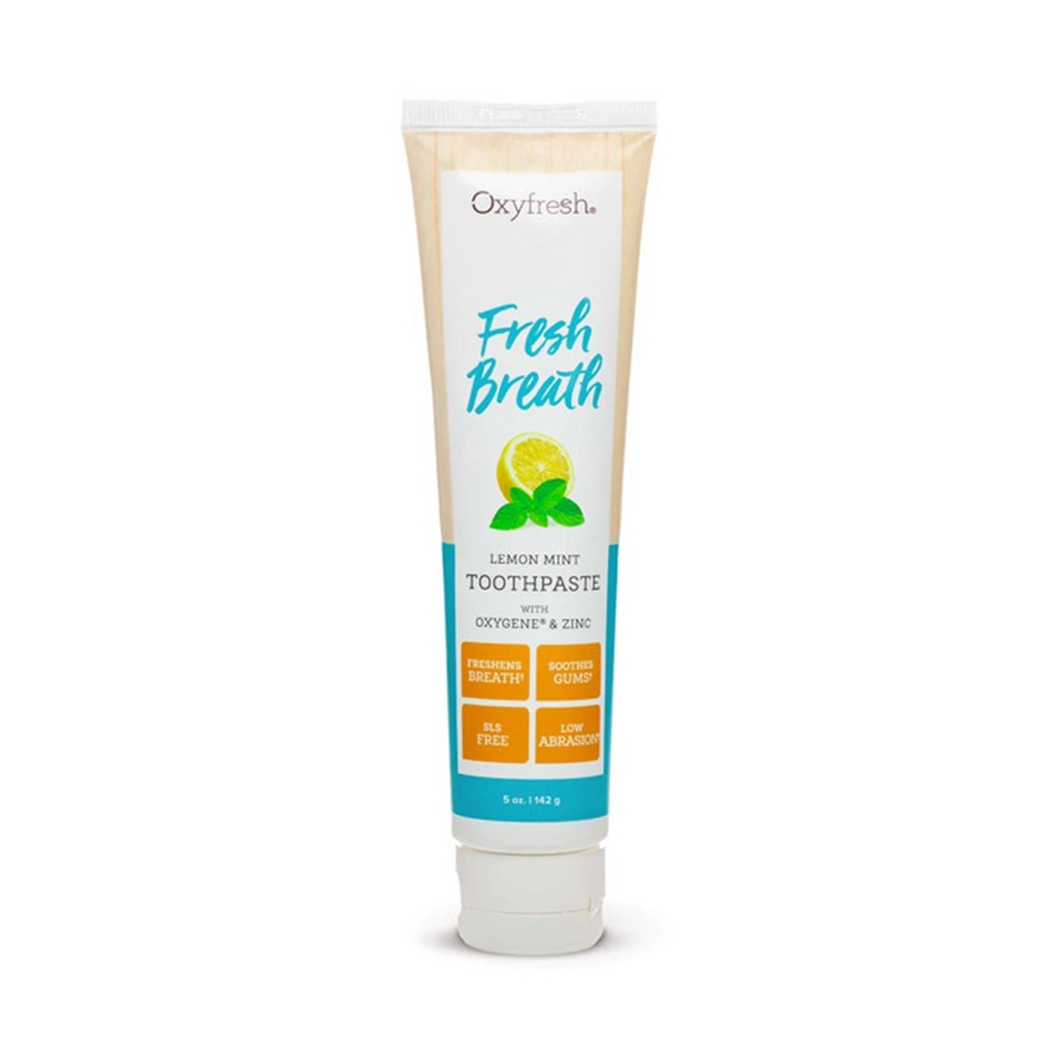 Oxyfresh Fresh Breath Lemon Mint Non-Fluoride Toothpaste 142g