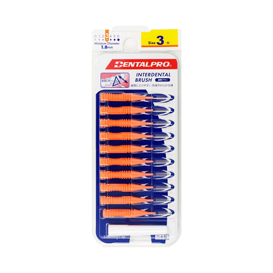 DENTALPRO Interdental Brush #3 1.0mm Red Pack of 10