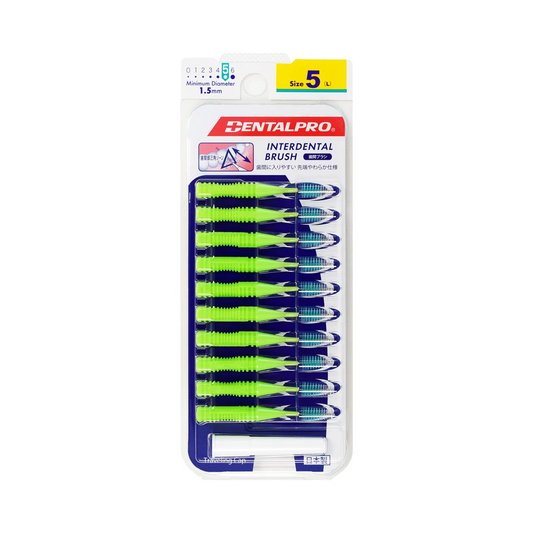 DENTALPRO Interdental Brush #5 1.5mm Green Pack of 10