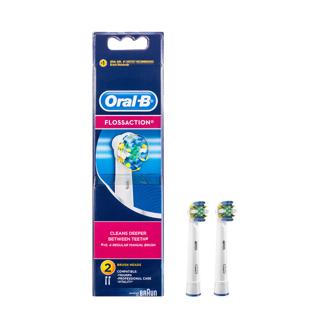 ORAL B Floss Action Refill Brush Head Pack of 2