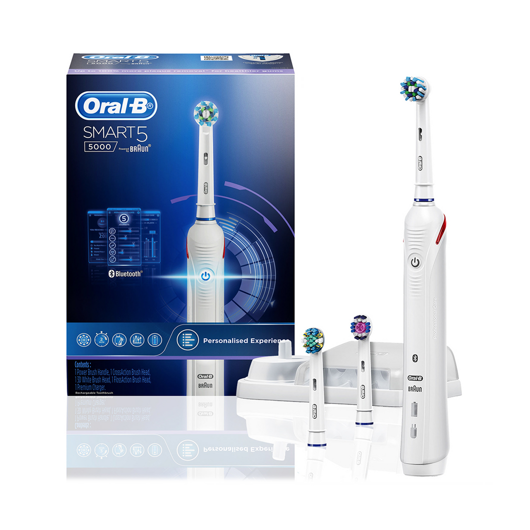 ORAL B Smart 5000 Electric Toothbrush White