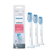 Load image into Gallery viewer, Sonicare Sensitive Brush Head White Pack of 3